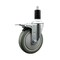 Service Caster 5'' Gray Poly Swivel 1-3/8'' Expanding Stem Caster Total Lock Brake SCC-EXTTL20S514-PPUB-138 - alternate 1